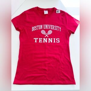NWT Women’s Boston University Tennis T-Shirt Red Size Medium